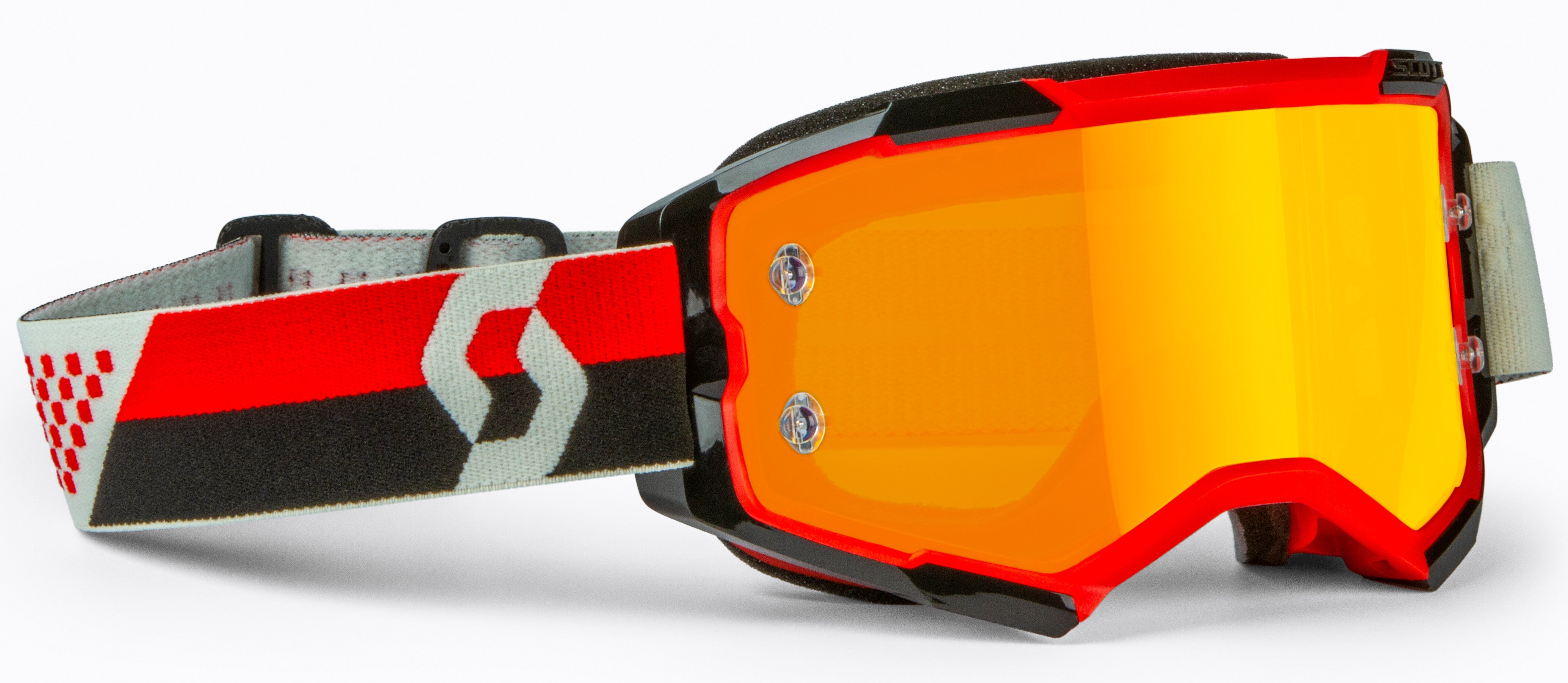 Lunettes de protection Fury, FURY GOGGLE RED/BLACK ORANGE CHROME WORKS