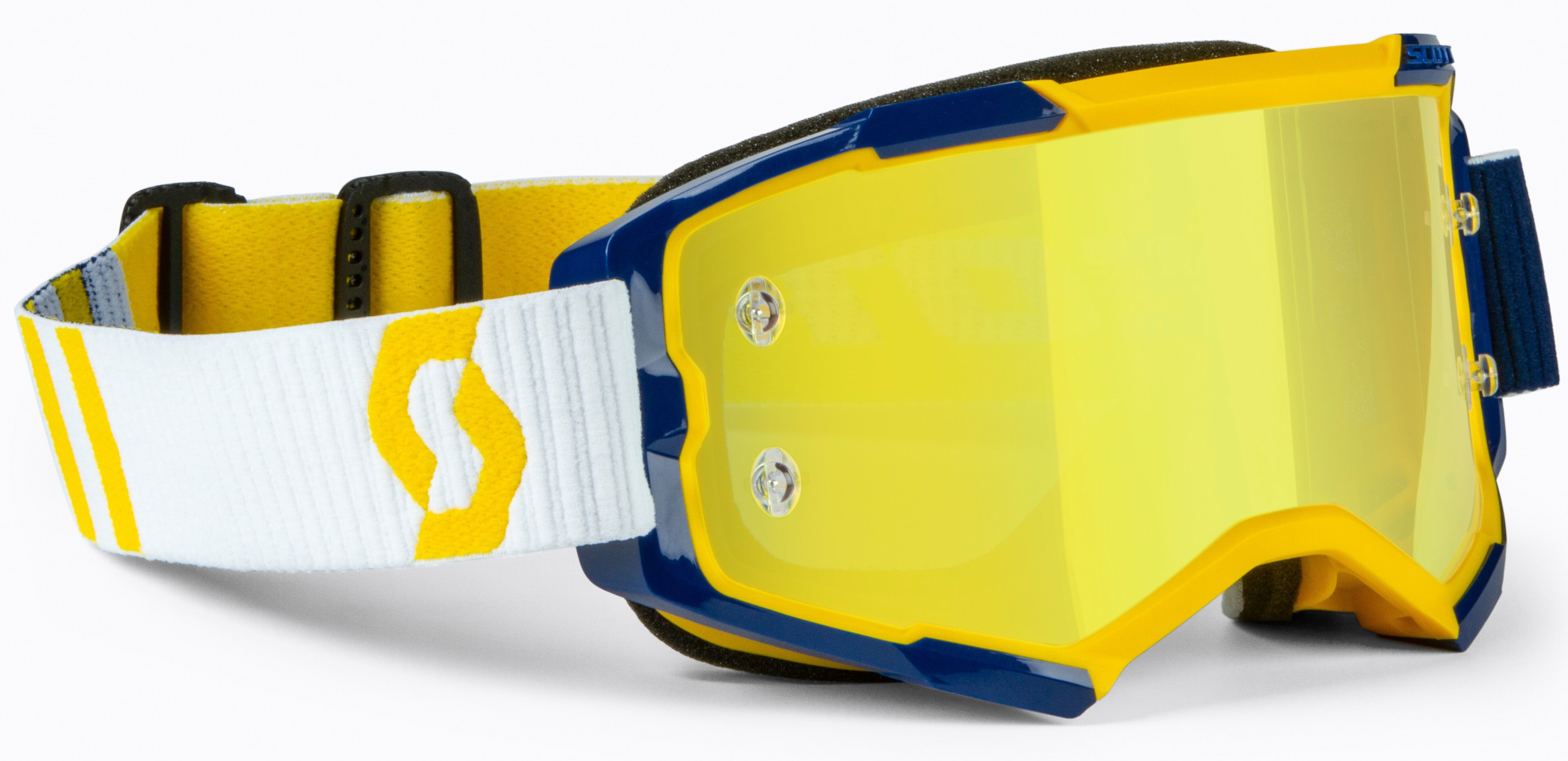 Lunettes de protection Fury, MASQUE FURY JAUNE/BLEU JAUNE CHROME TRAVAILLÉ